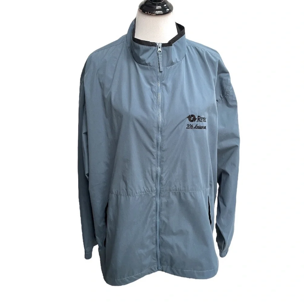 Outer Boundary Retec 20th Anniversary Windbreaker Blue Size XLarge